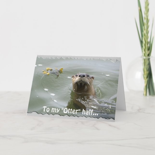 Sea Otter Greycard Karte (Vorderseite)
