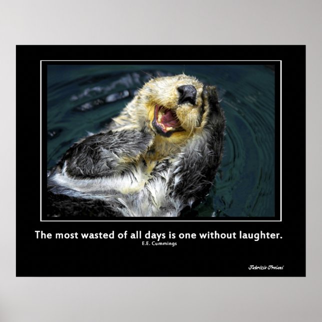 Sea Otter Motivierend Poster (Vorne)