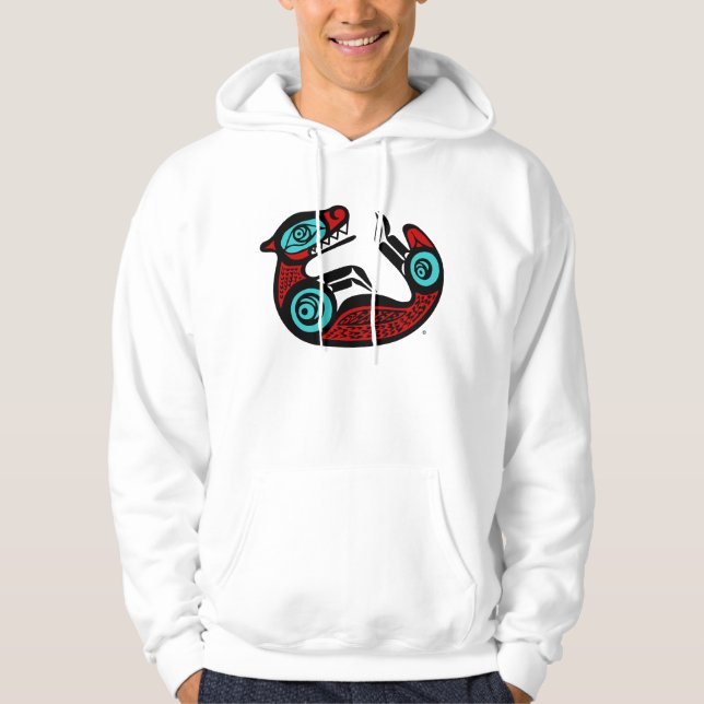 Sea Otter - NW Native Indian Style Sweat - shirt à (Devant)