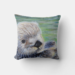 Sea Otter Painting Kissen