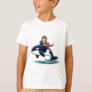 Sea Otter Reiten Orca Kostüm Seeparadies Leventina T-Shirt