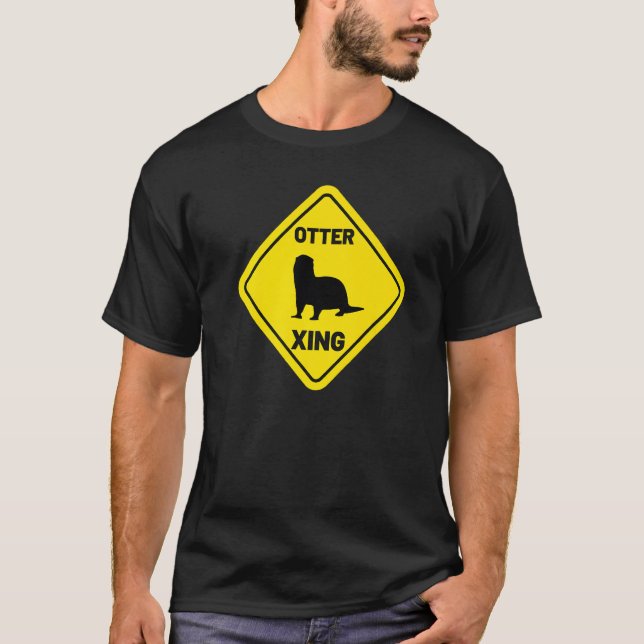Sea Otter Xing Animal Women's River Otter T-Shirt (Vorderseite)