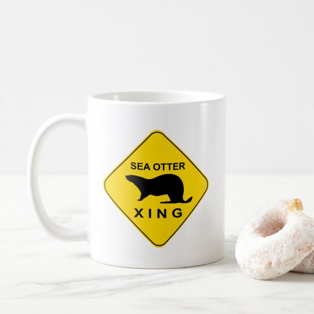 Sea Otter Xing Kaffeetasse (Mit Donut)