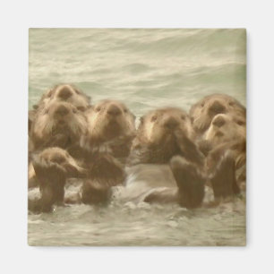 Sea Otters Magnet