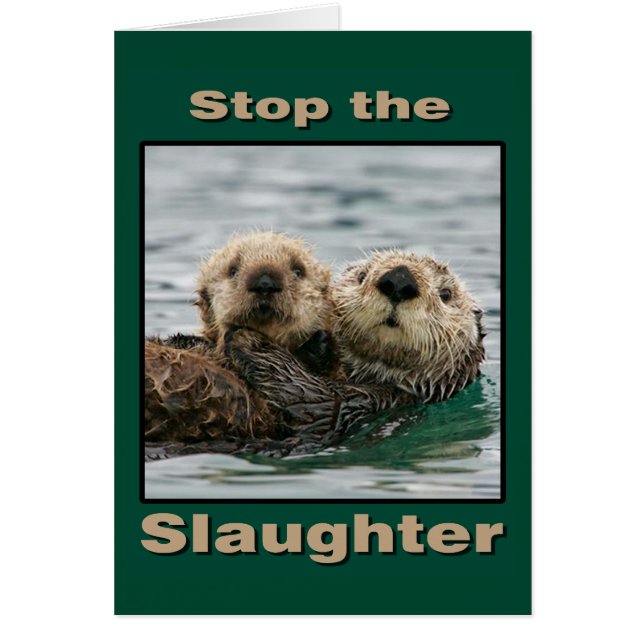 Sea Otters - Stoppt das Schlachten (Vorne)