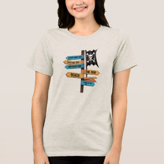 Sea Rebel Vibes - Beach Sign Adventure T-Shirt Tri-Blend Shirt