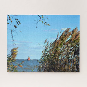 Sea Reeds und Lighthouse Jigsaw Puzzle