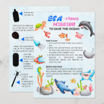 Sea-riouslyFun Ocean Protector Scavenger Hunt Card