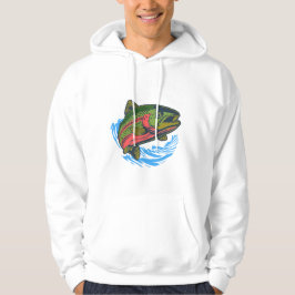 Sea Run Cutthroat Chasing Chrome Trout Hoodie