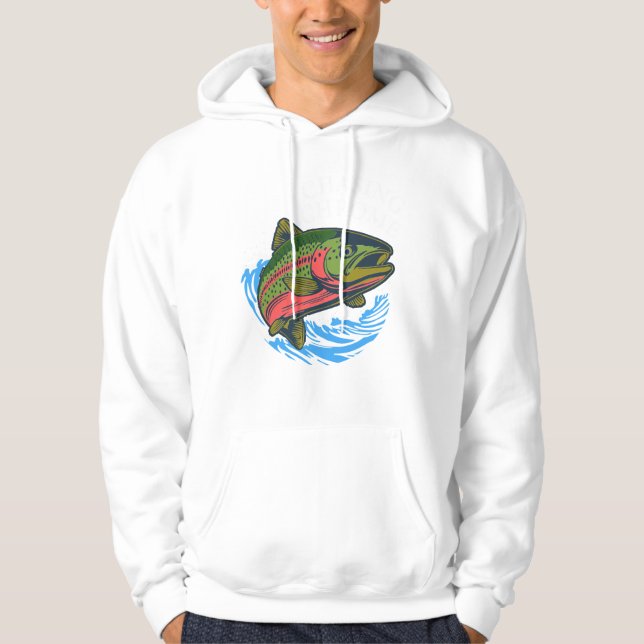 Sea Run Cutthroat Chasing Chrome Trout Hoodie (Vorderseite)
