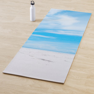 Sea Sand Blue Sky Wolken Vorlage Elegante Fitness Yogamatte