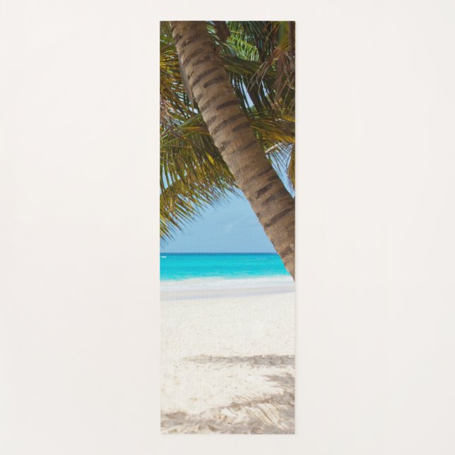 Sea Sand Palms Blue Sky Fitness Elegantes Template Yogamatte (Vorderseite)