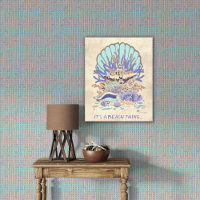 Sea Shore Beach Vibe Aquamarin, Coral, Lila