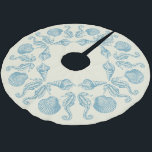 Sea Side Beach Frohe Weihnachten Warme Weiß Polyester Weihnachtsbaumdecke<br><div class="desc">Vervollständigen Sie Ihre Badezimmerszene oder Ihren Strandurlaub mit einem eigenen Baumrock.  Das Ocean Themed Design zeichnet sich durch Meerpferde und Muscheln in einem attraktiven Muster aus.  Ändern Sie die Farbe des warmen,  weißen Hintergrunds,  um ein eigenes Farbthema zu erhalten.</div>