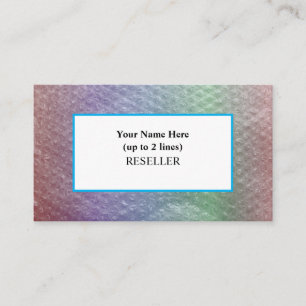 Sea Siren Bubble Wrap Background Reseller Visitenkarte