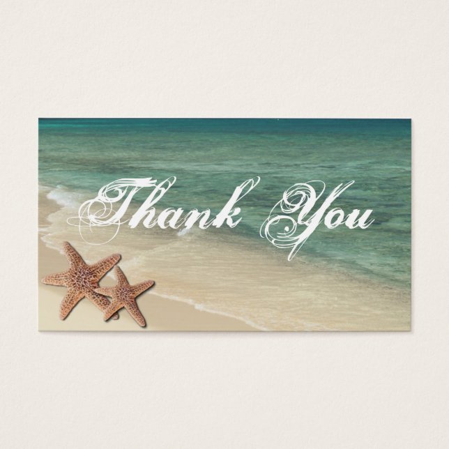 Sea Starfish Danke für Ihr Geschenk Tag (Vorderseite)