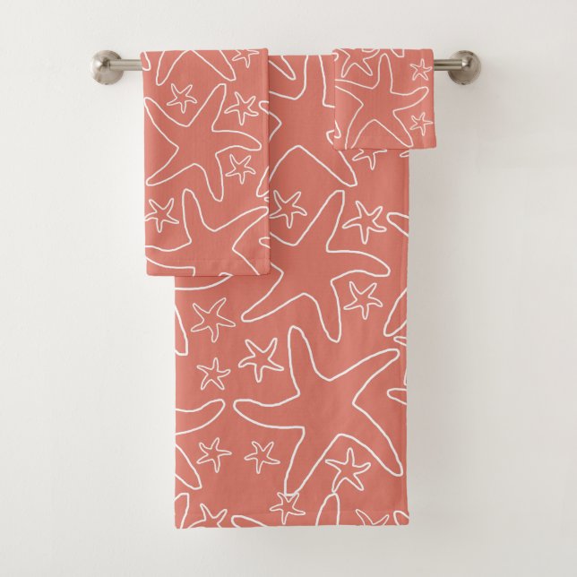 Sea Stars Motif Saumon rose (En situation)