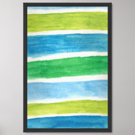 Sea Strips Art Print Poster