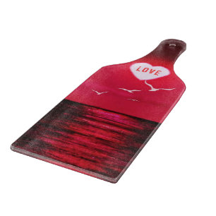Sea Sunset Cutting Board Liebe Herzromantik Schneidebrett