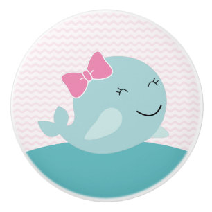 Sea Sweeties Whale Kinderzimmer Drawer Pull Knobla Keramikknauf