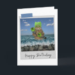 Sea Swimmer Cat Funny Birthday Card Karte<br><div class="desc">Mit diesem skurrilen und lustigen Katzendesign den Geburtstag eines jeden Katzenliebhabers stärken!</div>