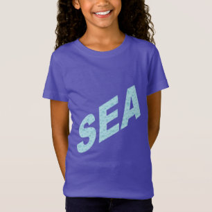 SEA-T-Shirt-Jersey Fein lila Mädchen T-Shirt