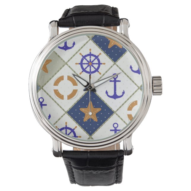 Sea Theme 2 Armbanduhr (Vorderseite)