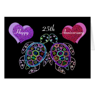 Sea Turtle 25. Annicersary Card