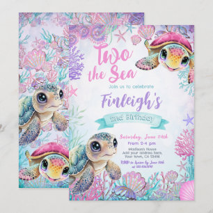 Sea Turtle 2. Geburtstag Einladung