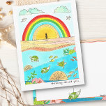 Sea Turtle Abenteuer Happy Place Denken Sie über S Postkarte<br><div class="desc">Originelles Kunstwerk mit einem Meer voller fröhlicher,  friedlicher Meeresschildkröten,  die durch einen farbenfrohen Ozean gleiten. Kann vollständig angepasst werden! Klicken Sie einfach auf "Weiter anpassen",  um eine Nachricht hinzuzufügen. Wenn Sie Hilfe benötigen,  kontaktieren Sie mich bitte unter designsbytiffanyduffy@outlook.com - ich helfe Ihnen gerne,  es perfekt zu machen!</div>