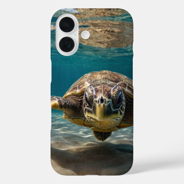 Sea Turtle Adventure iPhone 16 Hülle (Rückseite)
