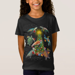 Sea Turtle Animal Lover Lighting Sea Turtle Christ T-Shirt