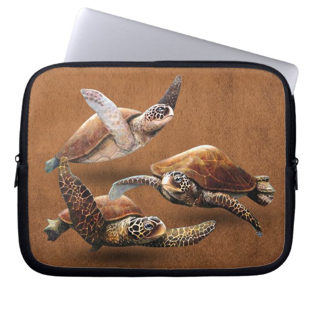 Sea Turtle Animals Extinction Save The Turtles Laptopschutzhülle (Vorderseite)