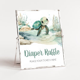 Sea Turtle Baby Dusche Windelwanne Poster