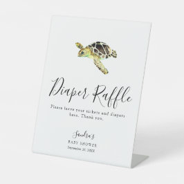 Sea Turtle Baby Duwer Windschutzscheibe Raffle Gam Sockelschild