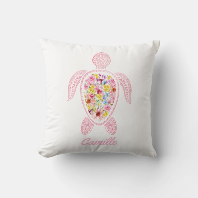 Sea Turtle Baby Kinderzimmer Custom Kissen (Vorderseite)