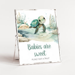 Sea Turtle Baby Shower Babys sind süß Poster