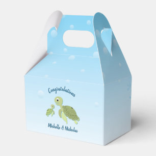 Sea Turtle Baby Shower Co-Ed Gender Neutral Geschenkschachtel