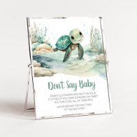 Sea Turtle Baby Shower Say Baby nicht