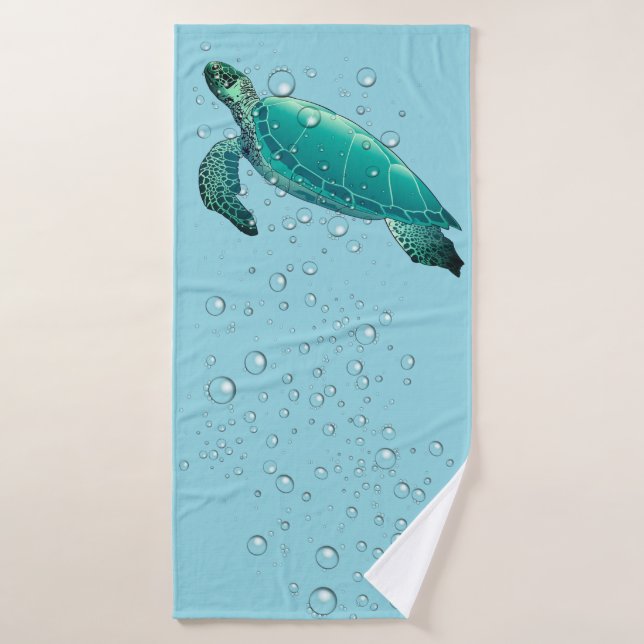Sea Turtle Bad Handtuch Set (Badehandtuch)
