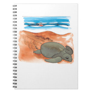 Sea Turtle Beach Fun farbenfroh Notizblock