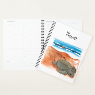 Sea Turtle Beach Fun farbenfroh Planer