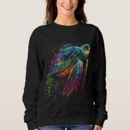 Sea Turtle Beach Lover Ocean Animal Graphic Novelt Sweatshirt