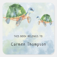 Sea Turtle - Buchzeichen, Babybücher
