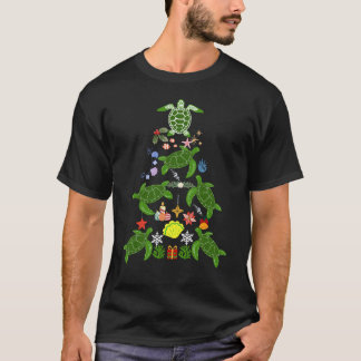 Sea Turtle Christmas Tree Ornament T - Shirt