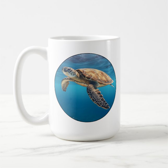 Sea Turtle Coffee Tasse (Links)
