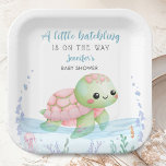 Sea Turtle Hatchling Baby Shower Girl Paper Plates Pappteller<br><div class="desc">Add a touch of elegance to your Baby Shower with our 'Sea Turtle" Hatchling Baby Shower Paper Plates! Don't settle for the ordinary. Elevate your celebration,  order your today,  and make your event extraordinary!</div>
