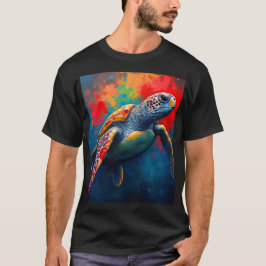 Sea Turtle in Deep Sea T-Shirt