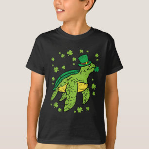 Sea Turtle Kleeblatt St Patricks Day Leprechaun Ha T-Shirt