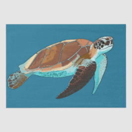 Sea Turtle Loggerhead Art Decoupage Seidenpapier